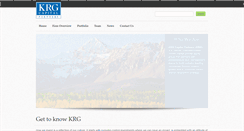 Desktop Screenshot of krgcapital.com