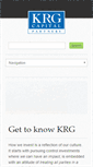 Mobile Screenshot of krgcapital.com