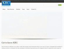 Tablet Screenshot of krgcapital.com